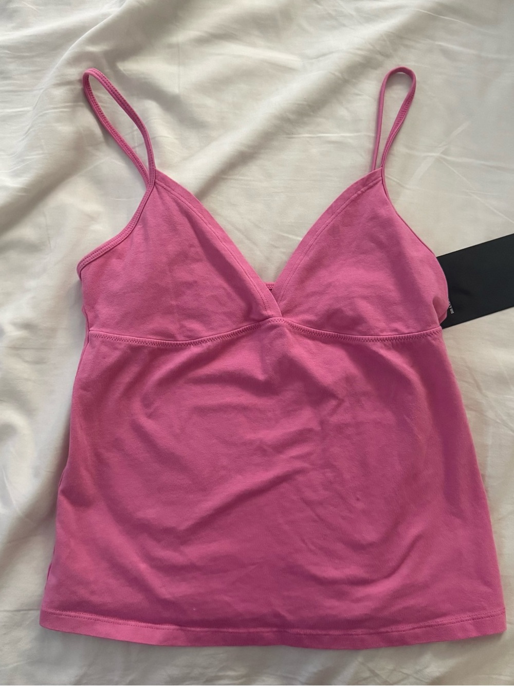 Brandy Melville Bright Pink V-Neck Cami